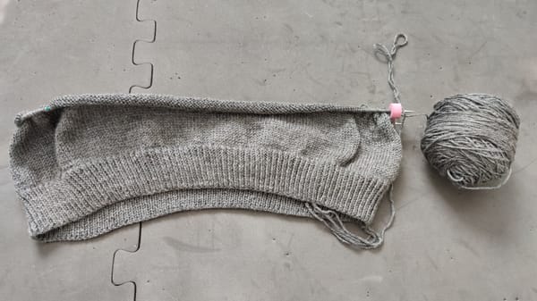 Sunna zip-herrtröja gråmelerad